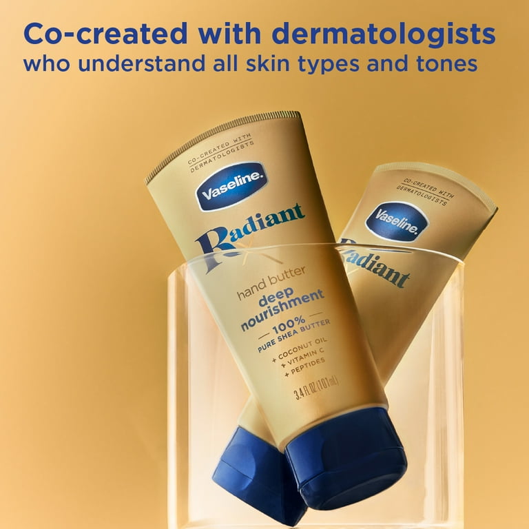 Vaseline Radiant X hand butter 3本セット Vaseline Radiant X Deep Nourishment Hand Butter, Intensive