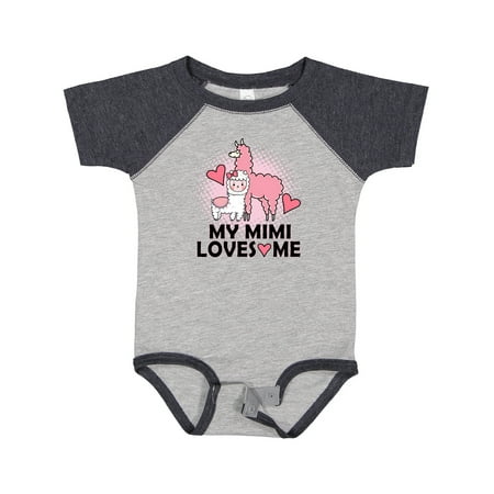 

Inktastic My Mimi Loves Me Llama Gift Baby Girl Bodysuit
