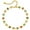 Butterfly Cubic Zirconia, variant on 18K gold-plated anklet with a unique pendant design, French beach anklet (women's style).