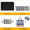 thumbnail image 4 of Blue Geometric Outdoor Picnic Blanket, Foldable Waterproof Beach Mat, Portable Beach Blanket for Beach Camping, Hiking, Family Concerts, 4 of 8