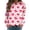 Pink, variant on Women Valentines Sweatshirt Casual Love Theme Long Sleeve Crewneck Hoodless Tops Loose Comfortable Daily Loungewear Cute Sweatshirts for Women