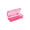 Pink, variant on Tumdkd Large Capacity Plastic Pencil Box Clear Stackable Storage Organizer with Snap-Tight Lid for Office Home Art Pens Markers Supplies