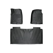 TerraMax Floor Mats Fits 2019-2025 Chevrolet/GMC Sliverado/Sierra Crew Cab - TTLFMK014CSI