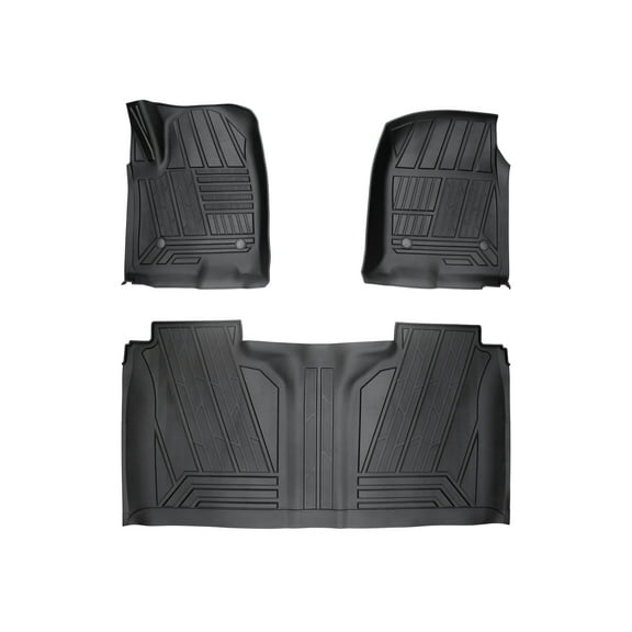 TerraMax Floor Mats Fits 2019-2025 Chevrolet/GMC Sliverado/Sierra Crew Cab - TTLFMK014CSI
