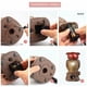thumbnail image 3 of Repelente de palomas, espantapájaros antipalomas, repelente de búhos falsos con ojos reflectantes para protección de plantas, 3 of 5