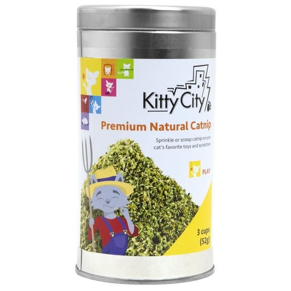 Kitty City Premium All-Natural Catnip in Metal Tin, O/S