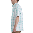 thumbnail image 3 of Realtree Short Sleeve Fishing Guide Shirt, Aruba Blue Plaid (Men's), 3 of 4
