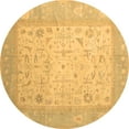 thumbnail image 1 of Ahgly Company Indoor Round Persian Brown Traditional Area Rugs, 4' Round, 1 of 4