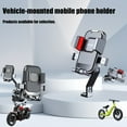 thumbnail image 2 of Yammee Motorcycle Handlebar/Rearview Mirror Mounted Cellphone Cradles Stand for Scooter, 2 of 15
