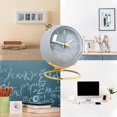 thumbnail image 5 of Analog Alarm Clock With Lights, Small Silent Retro Alarm Clock Student Bedside Alarm Clock Luminous Pointer Clock, Suitable For Heavy Sleepers, Placed, 5 of 5