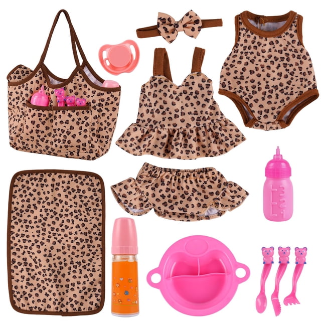 Baby Doll Accessories BABESIDE para muñecas de 25-30 cm con 11 piezas