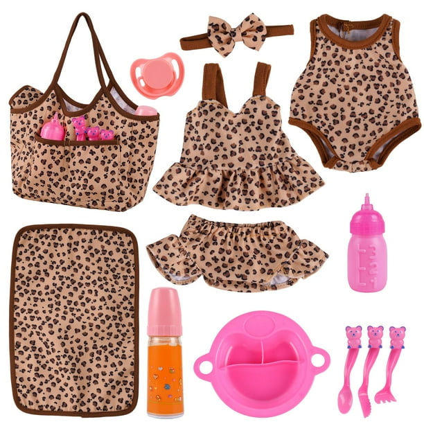 Baby Doll Accessories BABESIDE para muñecas de 25-30 cm con 11 piezas