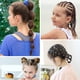 thumbnail image 2 of Laklulu Bandas Elásticas para el Cabello, 500 Piezas Mini Elásticos para el Cabello Sin Daños Lazos para el Cabello de Bebé Pequeñas Bandas de Cola de Caballo Elásticas Elásticas para Niñas Mujeres, 2 of 5