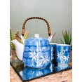 thumbnail image 7 of China Winter Lucky Bamboo Design Porcelain Blue 20oz Tea Pot and 4 Cups Set, 7 of 7