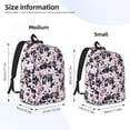 thumbnail image 3 of Lsque Lilies Flowers Pattern Canvas Daypack, Durable Backpack, High-quality Versatile Backpack,Vintage Compact Backpack-Medium, 3 of 6