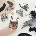 thumbnail image 3 of 6pcs 6 Styles Spider Hair Claw Clips Metal Gothic Nonslip Bat Web Spooky Barrettes Hair Accessories Clawclips for Thick Long Hair Styling Decorations, 3 of 5