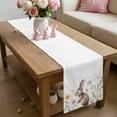 thumbnail image 6 of Easter Table Runner 72 Inches Long for Kitchen Dining, Farmhouse Watercolor Rabbit Flowers Herbs Dresser Scarf Farmhouse, Dining Table Decorations for Wedding/Parties, 13 x 72 In, 6 of 8