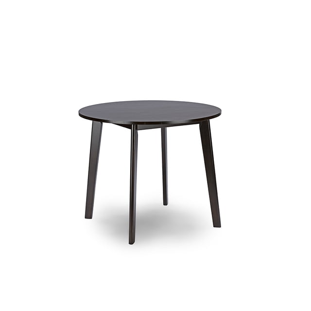 Baxton Studio Debbie Milieu du Siècle Bois Brun Foncé Table à Manger Ronde