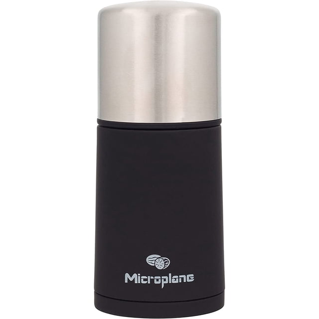 Microplane Moulin à Épices Manuel - Broyeur à Cannelle et Râpe à Muscade (Acier Inoxydable)