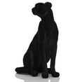 thumbnail image 4 of Resin Figurine Sitting Leopard Statue Artwork Animal Sculpture Tabletop Ornament for Table Centerpieces Office Living Room, 4 of 7
