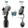 thumbnail image 6 of OWNTECH Car Phone Cup Holder Mount Universal Adjustable Long Neck Automobile Cradles Compatible with iPhone Samsung Google and All Smartphones, 6 of 7