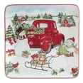 thumbnail image 3 of Certified International  Red Truck Snowman 8.5" Salad/Dessert Plates, Set of 4, 3 of 5