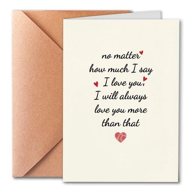 Tarjeta de aniversario PTRUKD para marido, novio o novia
