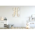 thumbnail image 2 of Unfinished Individual Wood Monogram Personalized - Weddings - Nursery - Wall Hang - up to 24 High DIY, 2 of 4