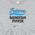 thumbnail image 4 of Inktastic Future Badminton Player Sports Girls Baby Dress, 4 of 5