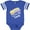 Football Blue and White, variant on Inktastic I Love My Daddy Boys Girls Star Rainbow Boys or Girls Baby Bodysuit