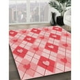thumbnail image 3 of Ahgly Company Machine Washable Indoor Rectangle Transitional Deep Rose Pink Area Rugs, 2' x 4', 3 of 7