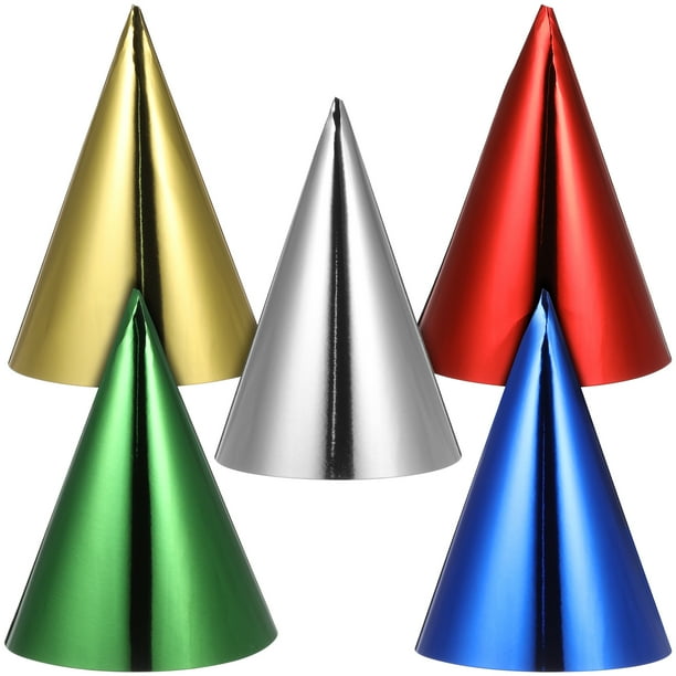 15 sombreros de fiesta de cumpleaños, sombreros de cono para fiestas, sombreros de cono de papel, sombreros de cono coloridos, suministros para fiestas festivas