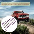 thumbnail image 4 of Bewildely Amortiguador RC portátil, modelo de equipo de vehículo de control remoto, piezas de repuesto de coche sobre orugas, Kit de actualización de Kits de construcción modelo Púrpura Bewildely FN001318-08, 4 of 6