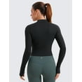 thumbnail image 2 of CRZ YOGA Butterluxe Cropped Athletic Jackets for Women Full Zip Up Track Tops, 2 of 7