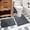 Wavy Line-Dark Gray, variant on ChakmeOne   Bathroom Rugs Sets 3 Piece Black Bath Mat Super Soft Absorbent & Non Slip Bathroom Rugs for Tub & Shower Floor