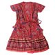 thumbnail image 3 of Party Wear Dress for Women Red Floral Printed V Shaped Collar Strappy Design Summer, 3 of 3