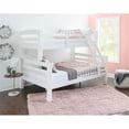 thumbnail image 2 of Pemberly Row Lit Superposé Transitionnel Simple sur Double en Bois, Blanc, 2 of 16