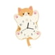 thumbnail image 5 of Reloj de pared de gato MDF Reloj decorativo de lujo con cola oscilante Reloj de pared moderno para Amarillo, 5 of 9