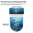 thumbnail image 7 of COEQINE Toilet Lid Cover and Toilet Tank Cover, Elastic Bottom Replacement Easy Installation Toilet Lid Covers 2 Pcs Set for Bathroom Decor, Sea Turtle Starfish Sea, 7 of 7
