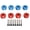 Red and Blue 7mm, variant on BIMZUC 8PCS Aluminum Alloy RC Wheel Hex Hub Adapter with Pins and Screws for 1/10 Scale RC Model Car Upgrade Parts, 5mm / 0.20 inches Thickness, Red and Blue