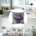 thumbnail image 5 of nygtbtfer Throw Pillow Case Purple Scottish Flower Medicinal Painting Nature Liver Ink Garden Decorative Square Covers for Home Sofa Couch Decor White, 5 of 7