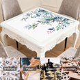 thumbnail image 6 of Floral Style Large Rubber Table Pad 31.5x31.5 Inch Mahjong Game Mat Anti-Skid Bottom Reduces Tile Noise for Game Room & Card Playing, 6 of 7
