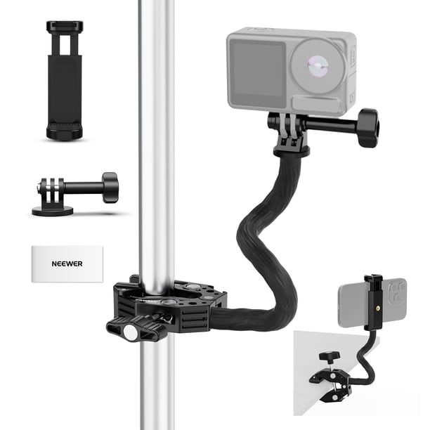 Kit de soporte para cámara de acción Neewer con superpinza y soporte para teléfono