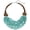 BN-0029-Tur, variant on Chunky Statement Crystal Beaded Necklace for Women Purple Amethyst Coral Turquoise Cluster Collar Chain Necklace for Women Gift (BN-0029-White-TurBN-0029-White-Tur)