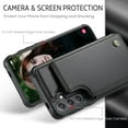 thumbnail image 3 of Funda para Samsung Galaxy S24 Plus con tarjetero, funda tipo cartera para hombre y mujer con bloqueo RFID, funda de piel resistente con cierre magnético y función atril, a prueba de golpes, 3 of 10