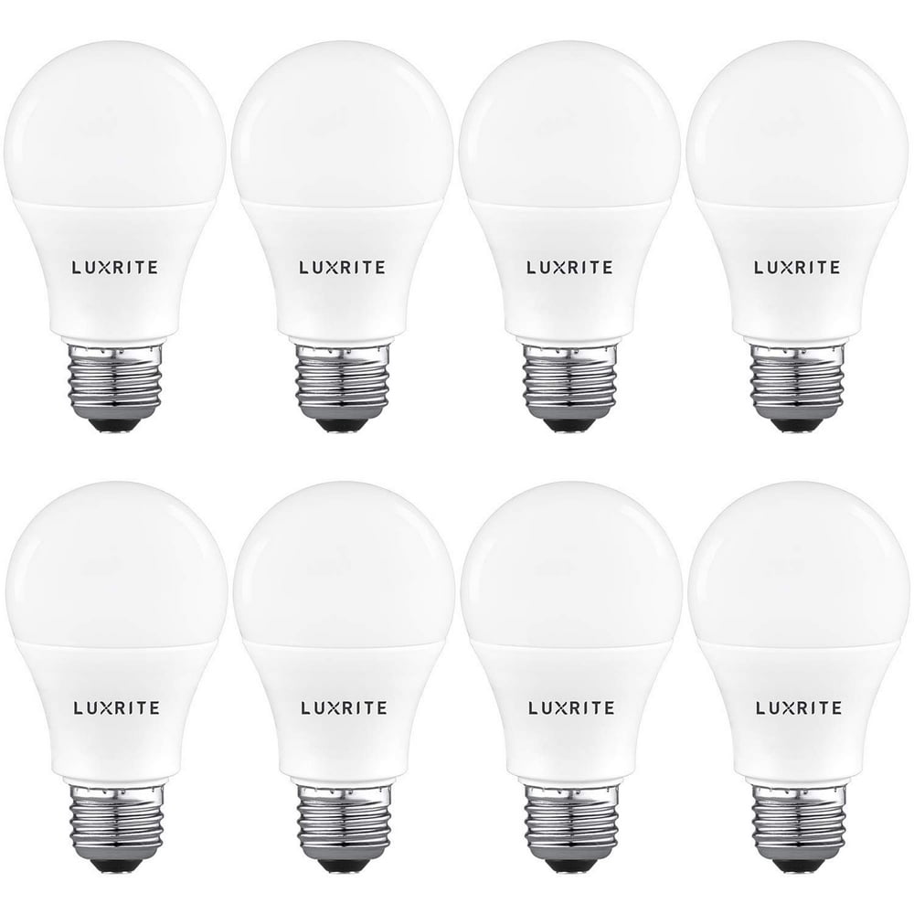 Luxrite A19 LED Light Bulb 100W Equivalent, 2700K Warm White Non
