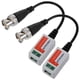 thumbnail image 1 of Par de cables transceptores de video BNC pasivos de un solo canal CAT5 coaxiales para cámara CCTV -202 (negro), 1 of 6