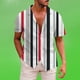 thumbnail image 4 of Camisas Oversize Hombre Camisa de Hombre Camisa de Manga Corta con Botones Camisa Informal con Estampado de Playa de Verano a para Hombre Top (Light Blue, M), 4 of 5
