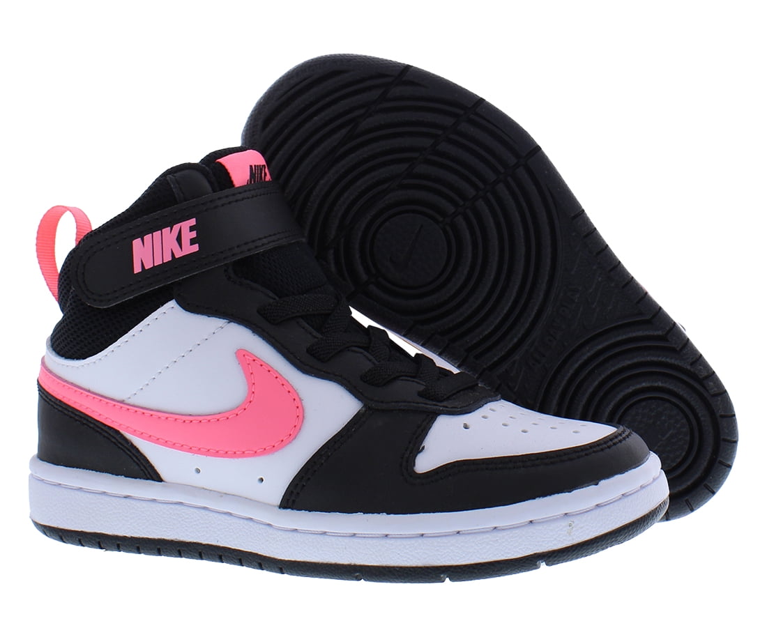 Nike Court Borough MID 2 PS Unisex CD7783-005 (Black/Sunset Pulse), Size 12