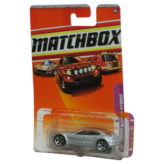 Matchbox Sports Cars (2010) Silver '10 Fisker Karma Hybrid Toy Car 1/100 - (Plastic Loose From Card)